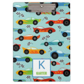 Cool Race Cars Aangepaste Kinderen Klembord (Voorkant)