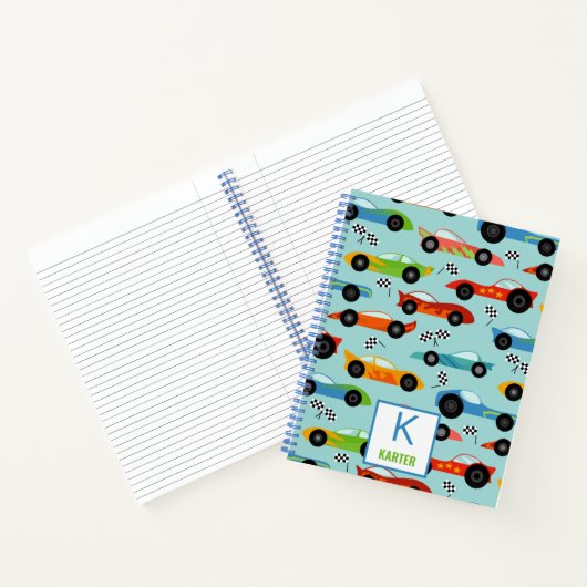 Cool Race Cars Aangepaste Kinderen Notitieboek (Binnen)