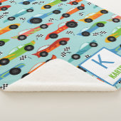 Cool Race Cars Aangepaste Kinderen Sherpa Deken (3/4)
