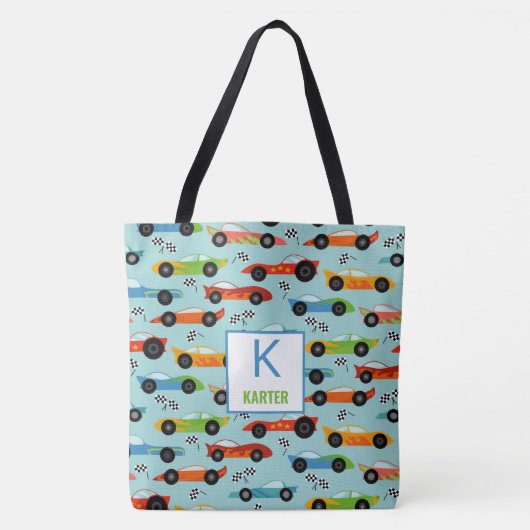 Cool Race Cars Aangepaste Kinderen Tote Bag (Voorkant)