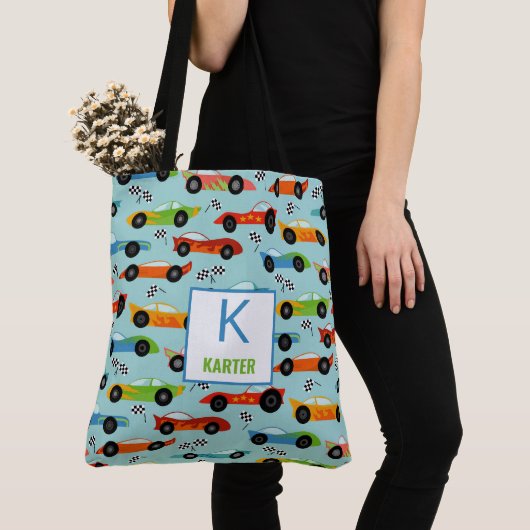 Cool Race Cars Aangepaste Kinderen Tote Bag (Dichtbij)