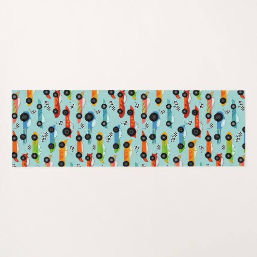 Cool Race Cars Aangepaste Kinderen Yogamat (Achterkant (horizontaal))