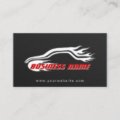 Cool Racing Auto Carbon Fiber Auto Visitekaartjes (Voorkant)