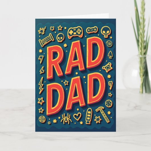 Cool Rad Dad Grafische Kaart (Voorkant)