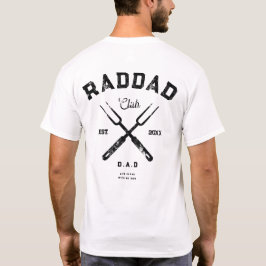 Cool Rad Dad Grill Club Funny Vaderdag BBQ T-shirt