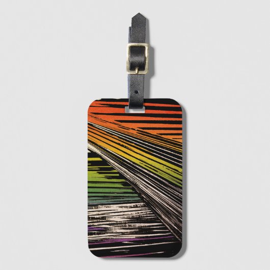 Cool Rainbow Bandana Bagagelabel (Voorkant (verticaal))