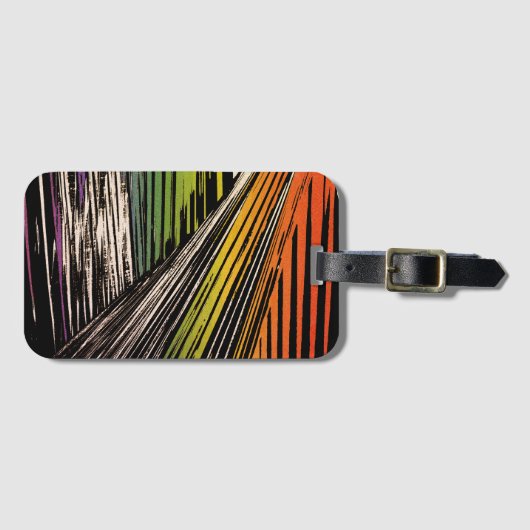 Cool Rainbow Bandana Bagagelabel (Voorkant (horizontaal))