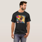 Cool Rainbow Cat LGBT Sunglasses Bisexual Funny Ki T-shirt (Voorkant volledig)