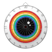 Cool Rainbow Eyeball Dartbord (Voorkant)