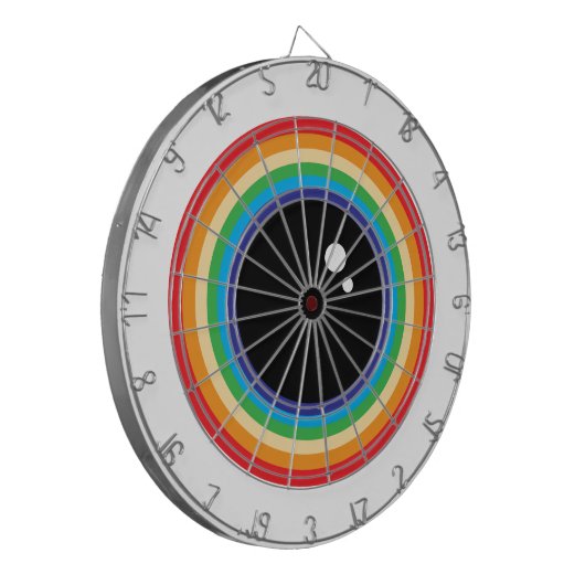 Cool Rainbow Eyeball Dartbord (Voorkant Links)