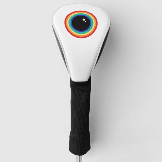 Cool Rainbow Eyeball Golfheadcover (Voorkant)