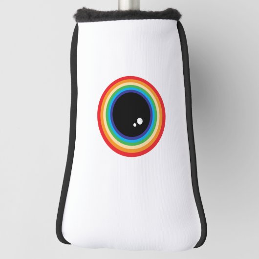 Cool Rainbow Eyeball Golfheadcover (Draai 90)