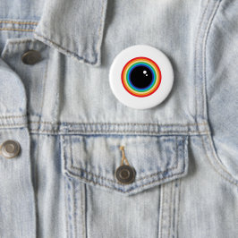 Cool Rainbow Eyeball Ronde Button 5,7 Cm