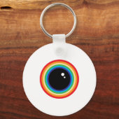 Cool Rainbow Eyeball Sleutelhanger (Achterkant)