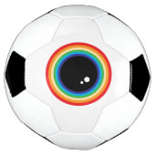 Cool Rainbow Eyeball Voetbal (Gedraaid)