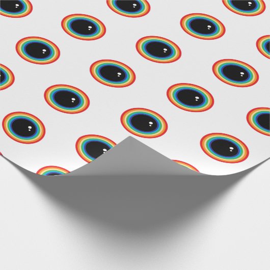 Cool Rainbow Eyes Cadeaupapier (Hoek)