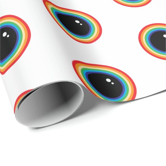 Cool Rainbow Eyes Cadeaupapier (Rol Hoek)