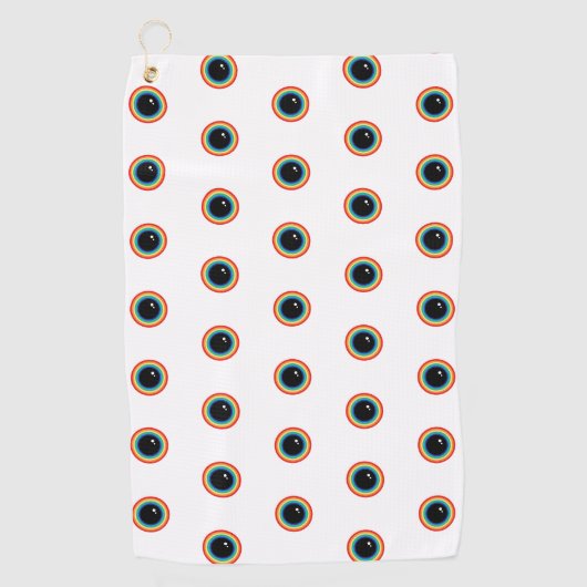 Cool Rainbow Eyes Golfhanddoek (Voorkant)