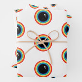 Cool Rainbow Eyes Inpakpapier Vel (In situ)