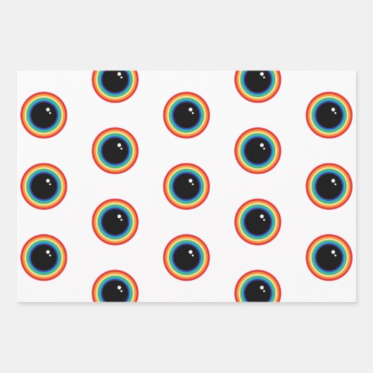 Cool Rainbow Eyes Inpakpapier Vel (Voorkant)