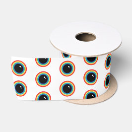 Cool Rainbow Eyes Satijnen Lint