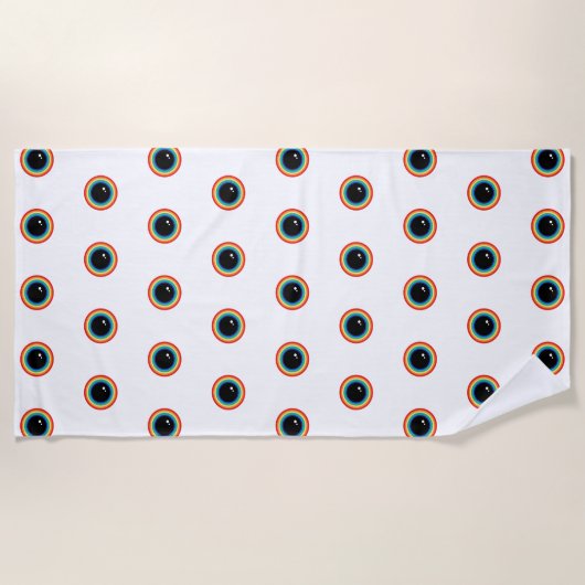 Cool Rainbow Eyes Strandlaken (Voorkant)