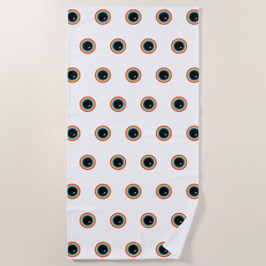 Cool Rainbow Eyes Strandlaken (Voorkant)