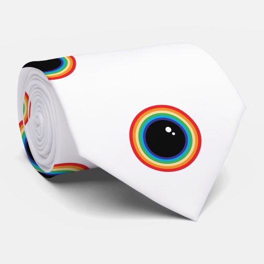 Cool Rainbow Eyes Stropdas (Opgerold)