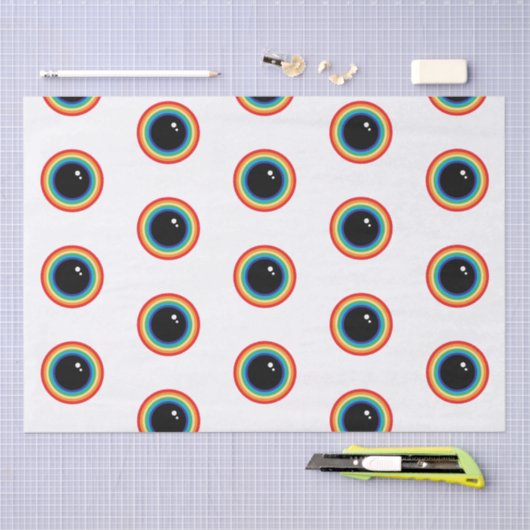 Cool Rainbow Eyes Tissuepapier (Craft)