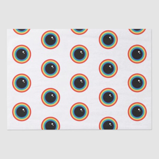 Cool Rainbow Eyes Tissuepapier (Voorkant)