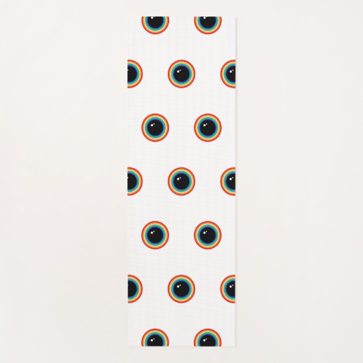 Cool Rainbow Eyes Yogamat (Voorkant)