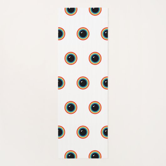 Cool Rainbow Eyes Yogamat (Achterkant)