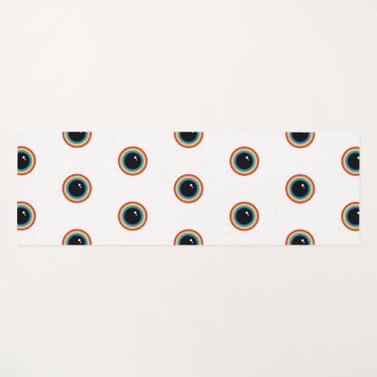 Cool Rainbow Eyes Yogamat (Voorkant (horizontaal))