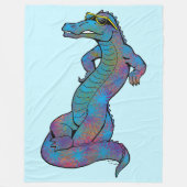 Cool Rainbow Gator Fleece Deken (Voorkant)