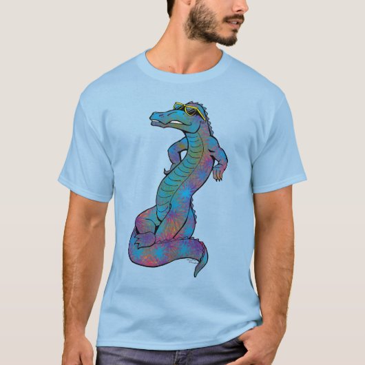 Cool Rainbow Gator T-shirt (Voorkant)