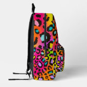 Cool Rainbow Leopard Print Meisje School Rugzak (Links)