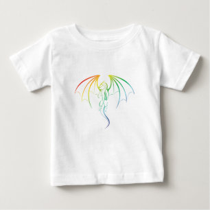 Cool Rainbow Mythical Dragon Embleem