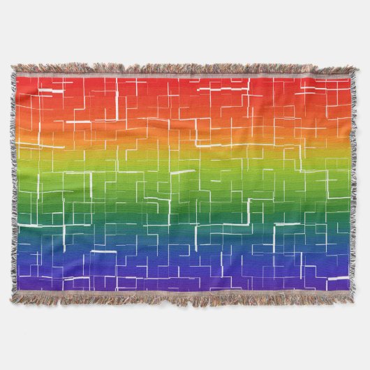 Cool Rainbow-patroon Deken (Voorkant)