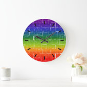Cool Rainbow-patroon Grote Klok (Huis)