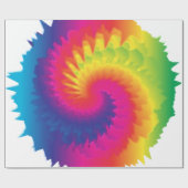 Cool Rainbow Tie Dye Cadeaupapier (Vlak)