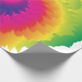 Cool Rainbow Tie Dye Cadeaupapier (Hoek)
