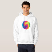 Cool Rainbow Tie Dye Hoodie (Voorkant volledig)