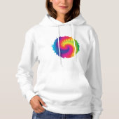 Cool Rainbow Tie Dye Hoodie (Voorkant)