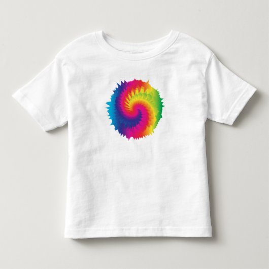 Cool Rainbow Tie Dye Kinder Shirts (Voorkant)