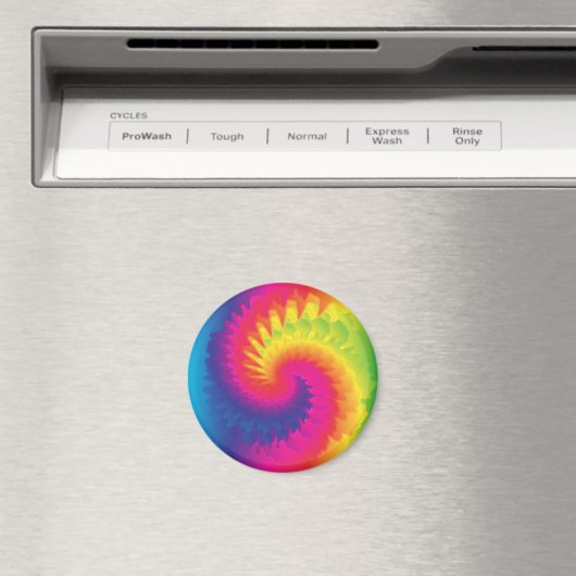 Cool Rainbow Tie Dye Magneet (Insitu (Vaatwasser))