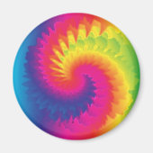 Cool Rainbow Tie Dye Magneet (Voorkant)