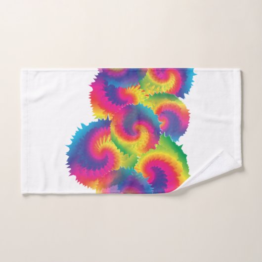 Cool Rainbow Tie Dye Patroon Bad Handdoek (Handdoek)