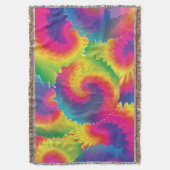 Cool Rainbow Tie Dye Patroon Deken (Voorkant Verticaal)