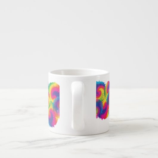 Cool Rainbow Tie Dye Patroon Espresso Kop (Achterkant)