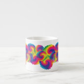 Cool Rainbow Tie Dye Patroon Espresso Kop (Voorkant)